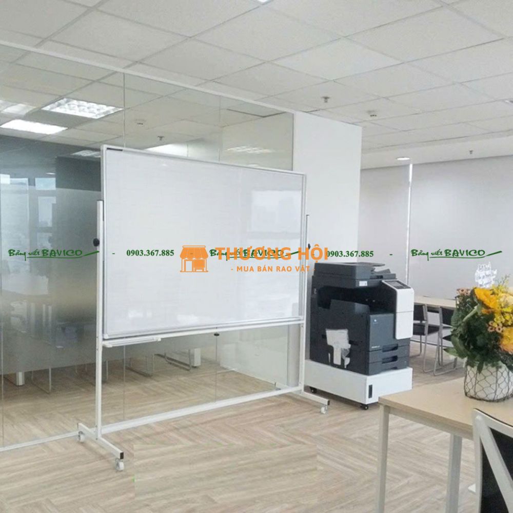 BẢNG TỪ TRẮNG CÓ CHÂN ĐẨY – 2 MẶT BẢNG TỪ HÀN QUỐC