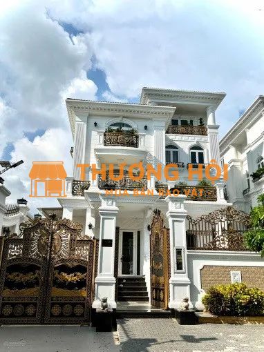 Cặp Bt đơn lập Kdc Cityland Q7 370m2 view sông,Full Nt,thang máy, Giá 70ty