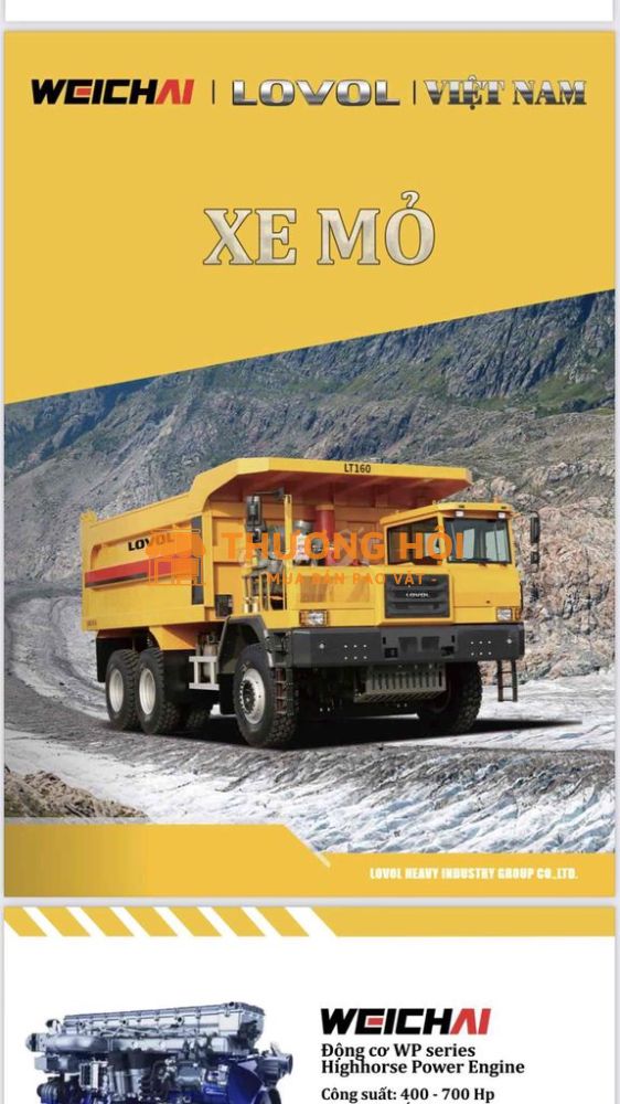 xe mỏ đầu lệch 45T - 120T