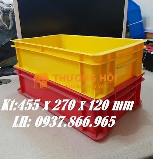Sản phẩm thùng nhựa H120, thùng nhựa đặc đựng kim khí, thùng nhựa bít nhựa nguyên sinh