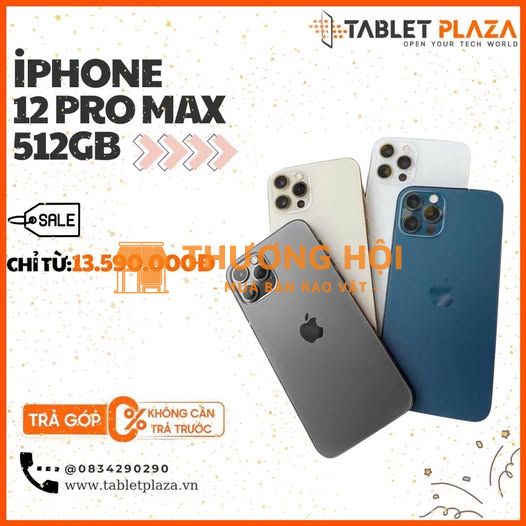 iPhone 12 Pro Max 512Gb - Giá hot chỉ từ 13.590.000đ