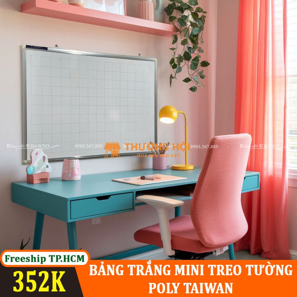 BẢNG TRẮNG MINI TREO TƯỜNG POLY TAIWAN