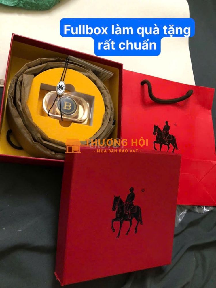 Thắt lưng nam kèm hộp + túi, như hình