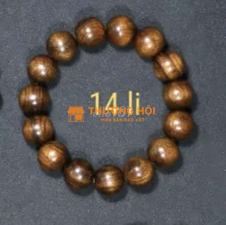 Vòng tay gỗ cho nam 14li chất lừ