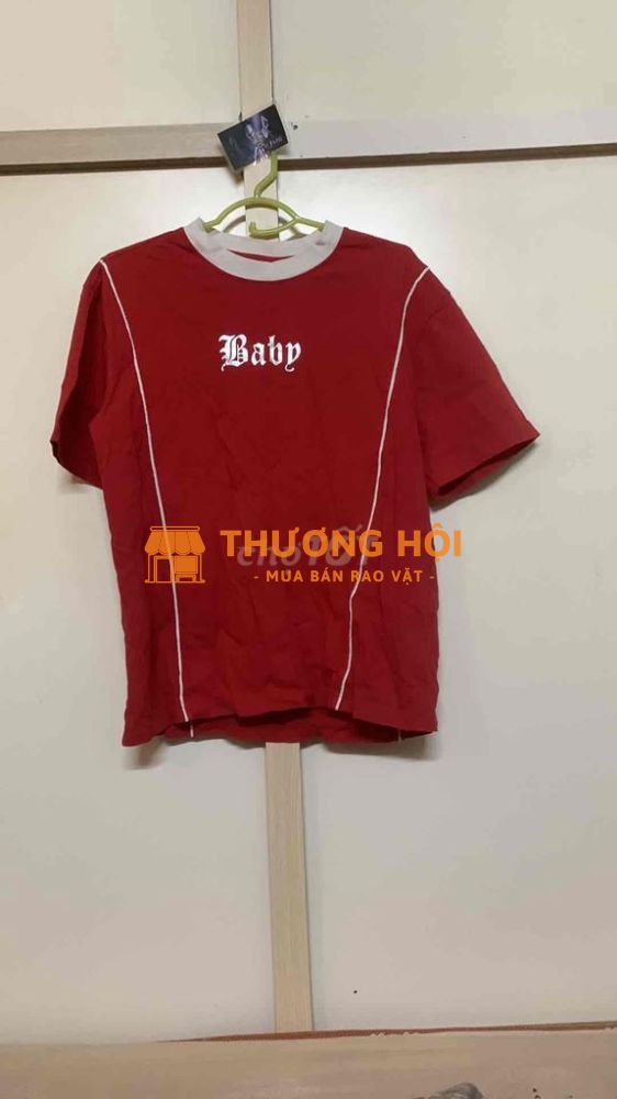 áo thun chữ baby unisex size M