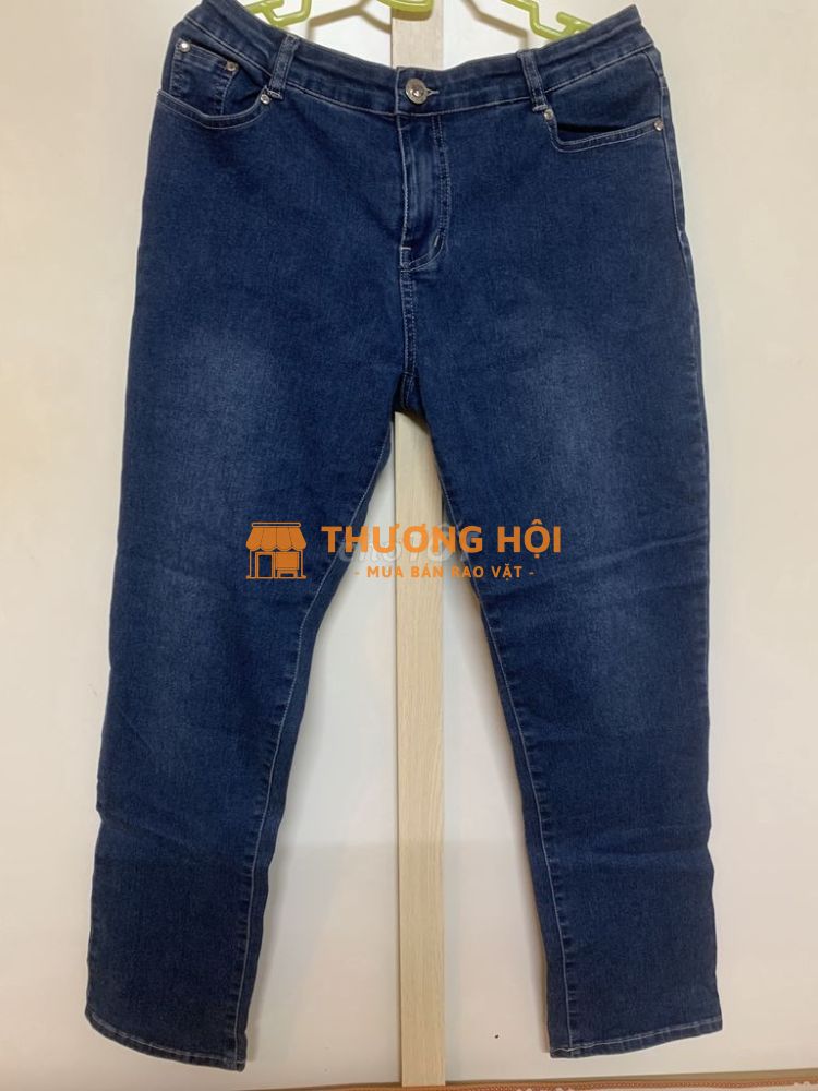 Quần dài jean nữ coca blue size 34