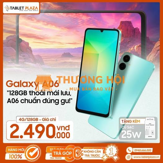 Trả góp 0% lãi suất - Samsung Galaxy A06