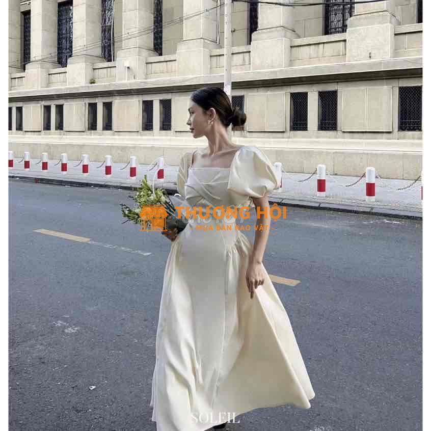 Váy đầm tay bồng hãng Soleil chính hãng