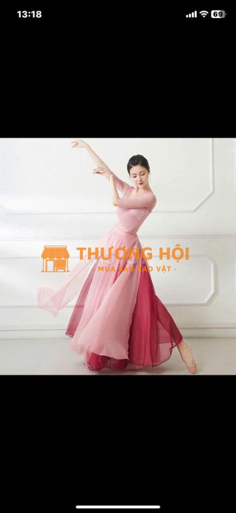 Bộ váy cổ trang Hồng phấn siêu xinh