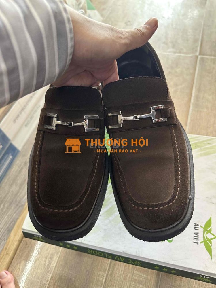 Giày lười da lộn Gucci chính hãng sz 40.5