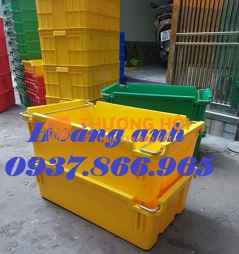Bán buôn khay nhựa có quai, khay nhựa có quai sắt, sóng nhựa bít có quai xách