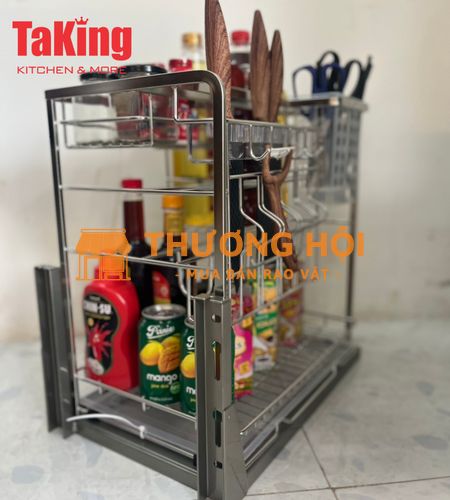 Kệ Dao Thớt Đa Nẵng TaKing, Chất Liệu Inox 304 Cao Cấp, Bền Đẹp, An Toàn Sử Dụng