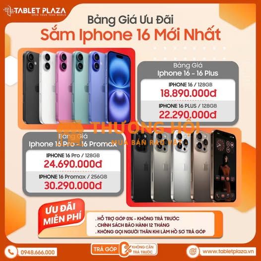 Hot sale iphone 16 series mới về hàng