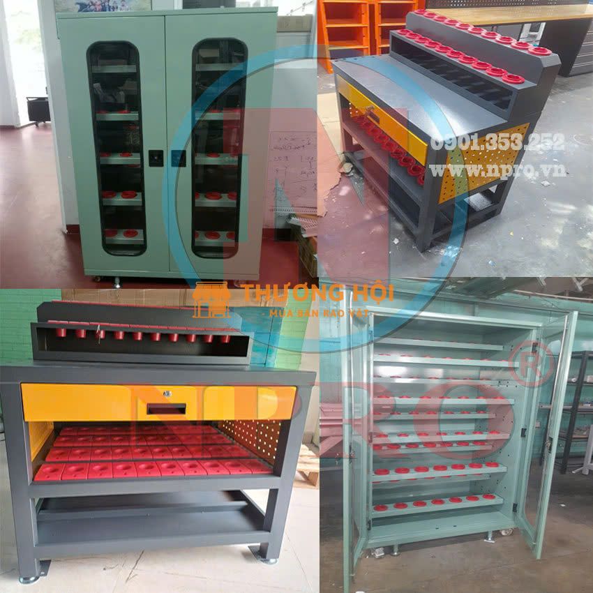 Tủ đồ nghề 5 ngăn NPRO màu đỏ