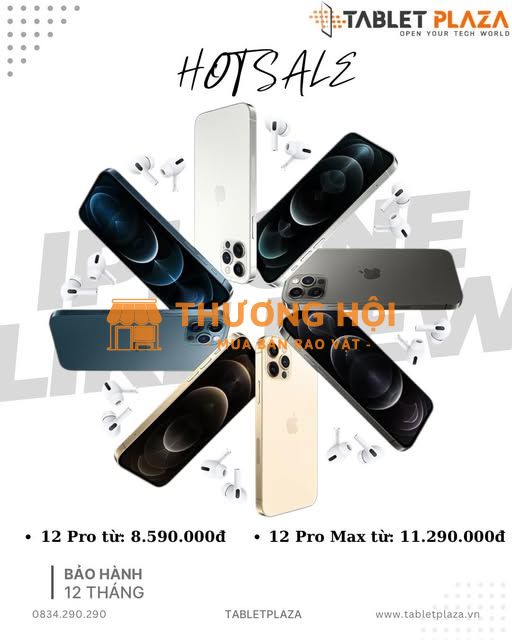 iPhone 12 Pro Max – Siêu phẩm: 11.290.000đ