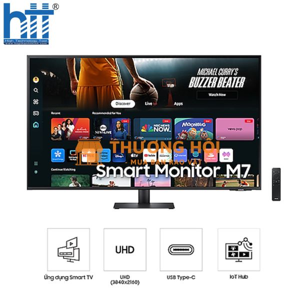 Màn Hình thông minh SAMSUNG M7 M70D LS43DM702UEXXV (43 inch - VA - 4K - 4ms - 60Hz) - Giá Tốt