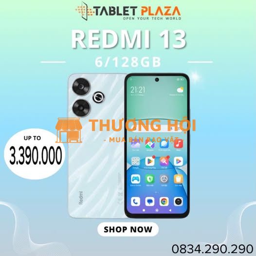Redmi 13 – đơn giản, tinh tế chỉ với 3.390k