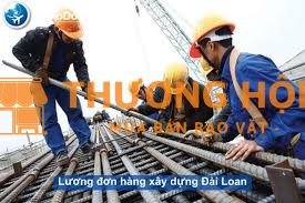 Đơn hàng xây dựng làm việc tại Đài Loan