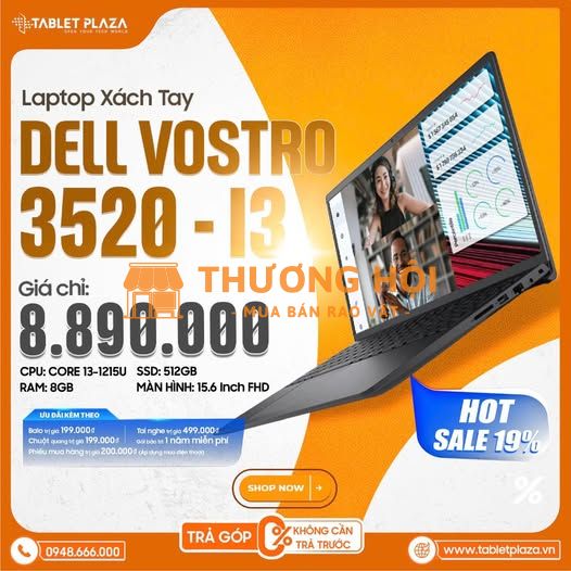 Laptop văn phòng mạnh mẽ giá chỉ 8.890.000