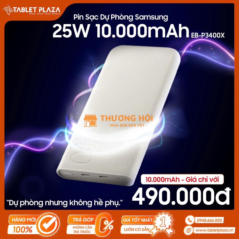 Pin dự phòng Samsung 25W 10.000mAh – Giá nhẹ 490.000
