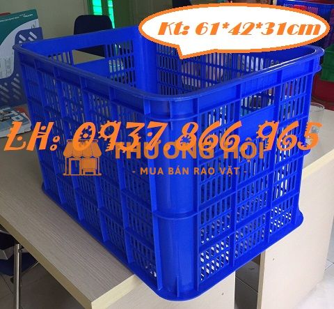 Bán sọt nhựa nguyên sinh, sọt công nghiệp trong phan xưởng, sóng hở cao 39
