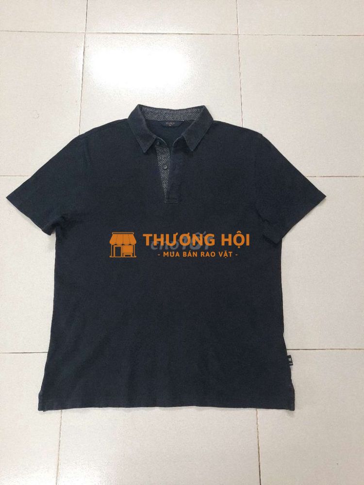 Áo Polo xanh đen đậm chính hãng sz 95