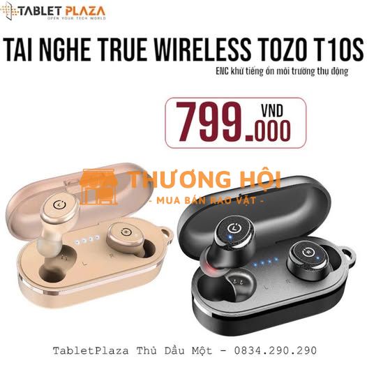 TOZO T10S – tai nghe không dây cho những người yêu nhạc.