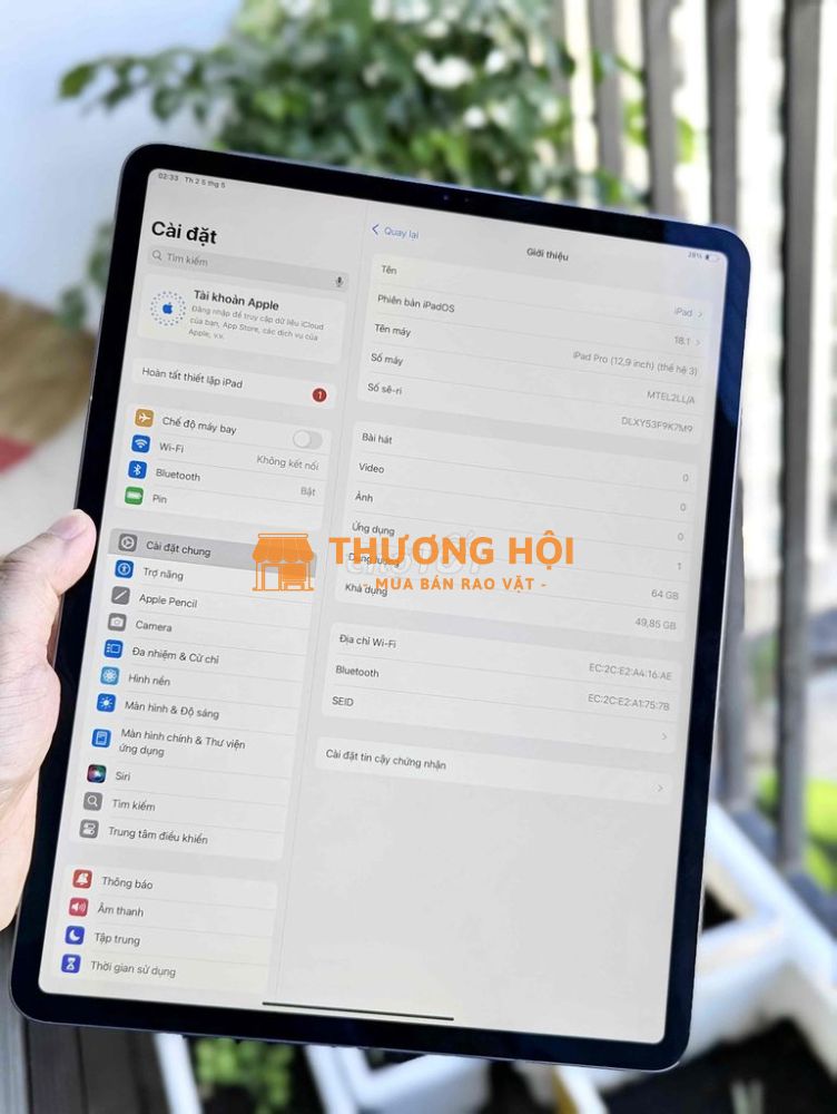 iPad pro 12.9 2018 zin keng pin 97