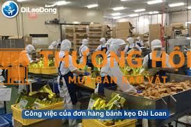 XKLD Đài Loan cần 15 nam làm bánh kẹo