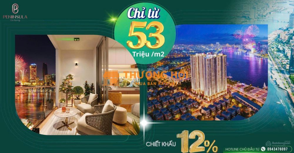 Độc quyền căn 2PN view sông Hàn - ghế "vip" ngắm pháo hoa diff, thuê tốt 20 - 25tr/tháng