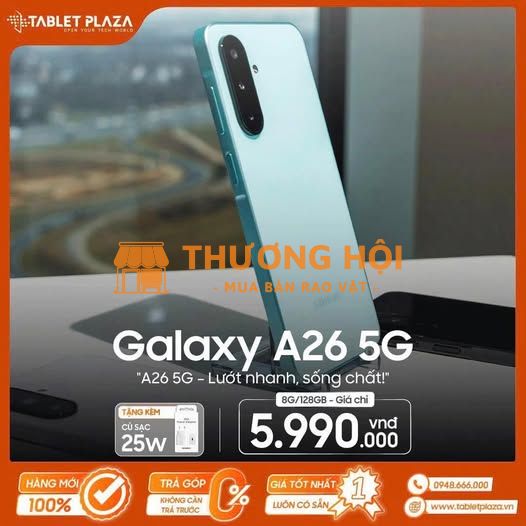 Hạng A trong phân khúc như Galaxy A26 5G 5.990.000