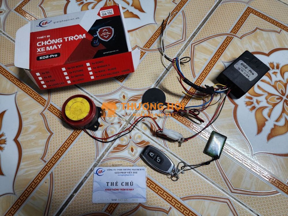 Khóa chống trộm xe máy K02-PRO của Giải pháp việt
