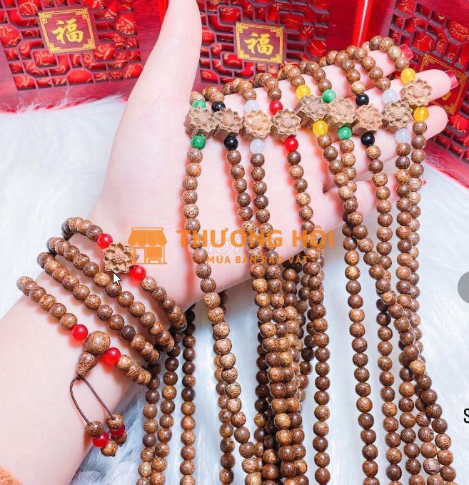 VÒNG TAY TRẦM HƯƠNG TỐC MIX SEN & ĐÁ PHONG THỦY