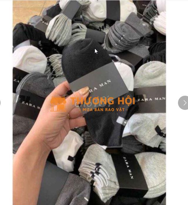 SET 10 ĐÔI VỚ, ĐÔI TẤT ZARA NAM NỮ CỔ NGẮN BECHIP