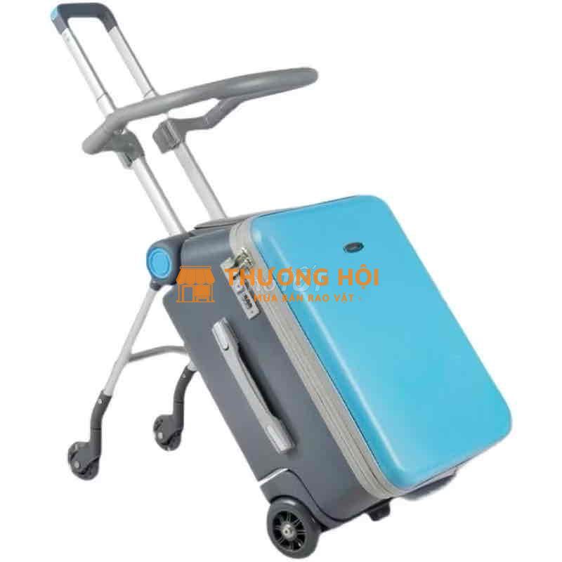 Vali xe đẩy đa năng kèm ghế ngồi cho bé đi lịch