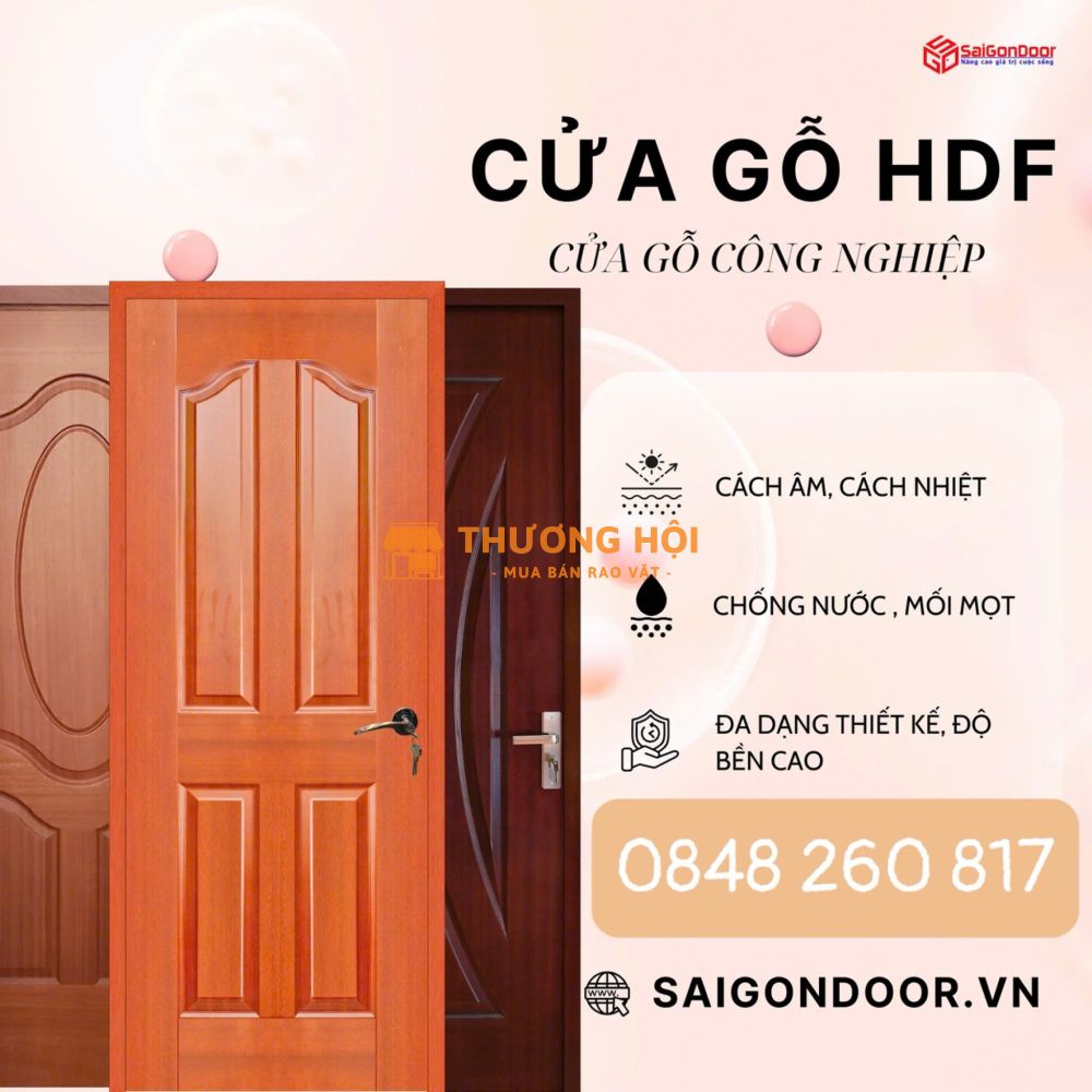 CỬA GỖ CÔNG NGHIỆP HDF