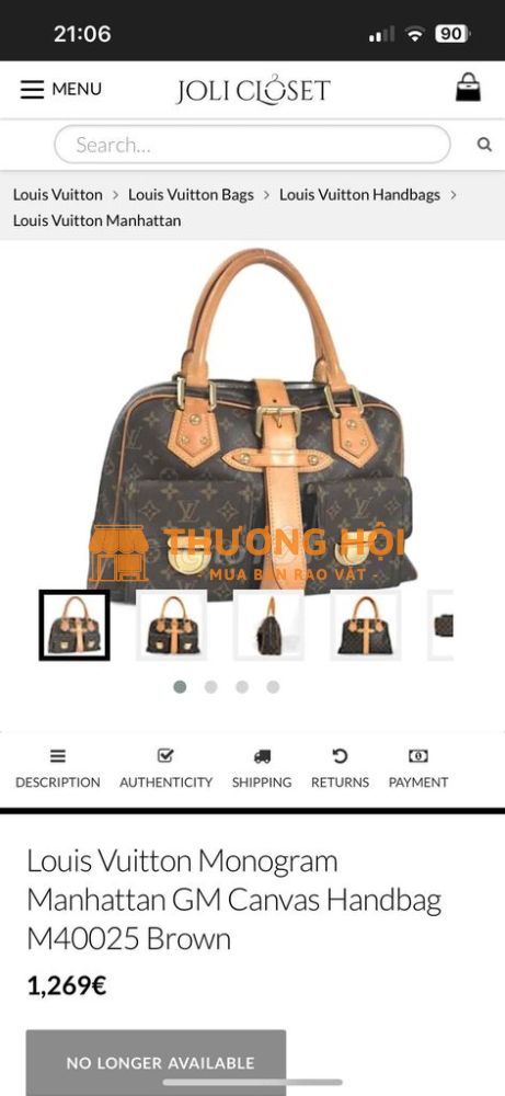 Túi LV chính hãng ko dùng nữa cần