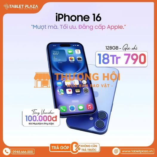 Lên đời iphone 16- deal hời chỉ có tại Tablet Plaza