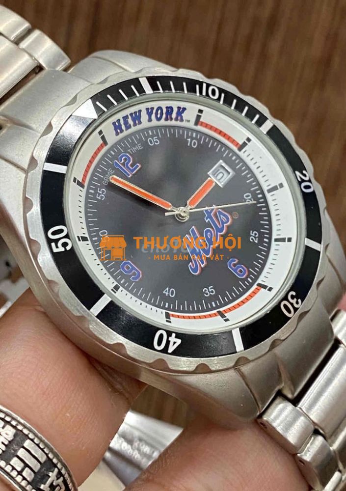 Mets Newyork - Đồng hồ Nam máy Nhật bền đẹp, form