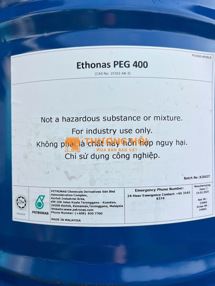 DUNG MÔI PEG 400 (PETRONAS – Malaysia)