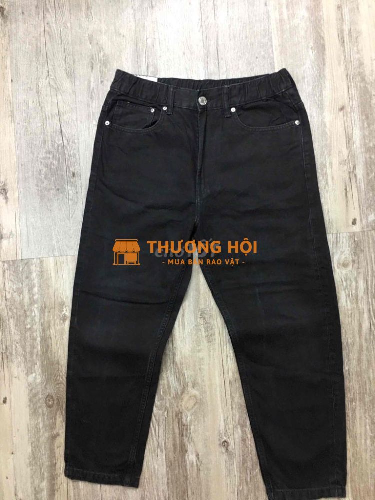 H&m. Đen tuyền Tapered