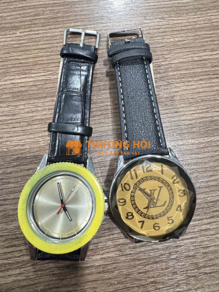 cặp đồng hồ ck và lv máy nhật bãi,mặt 42