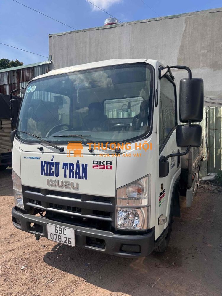 Xe Tải Lướt ISUZU QKR230 Thùng Lửng Inox 2022 Đẹp