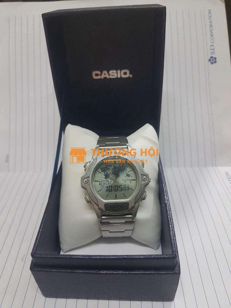Đồng hồ CASIO Twincep data bank ABX-23 máy Nhật.