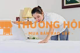 Nhân viên dọn phòng nhà nghỉ tại Hoàng mai,Hà nội