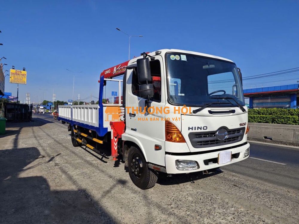 Bán Xe Hino FC 5 tấn thùng 6.1m cẩu Unic 344