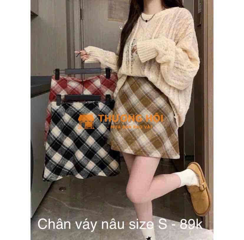 Chân váy nâu size S