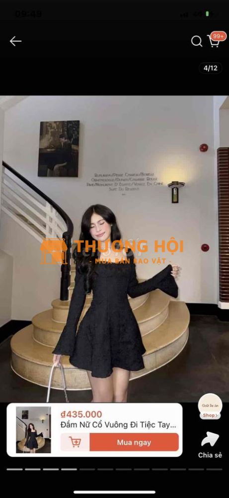 Váy Cổ Vuông GOÛT DE JUN - Size S