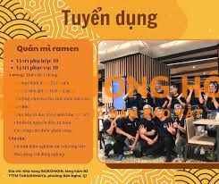 nhà hàng Nhật mì ramen MUTAHIRO cần tuyển phụ bếp.
