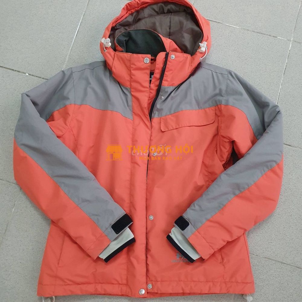 Áo khoác Helly Hansen màu cam đất, xám